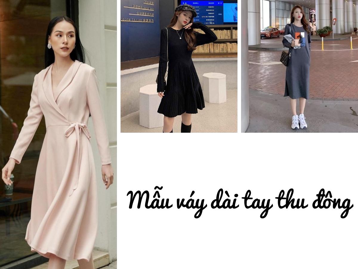 Mua 2023 Phụ nữ mới cho mùa hè Váy liền nữ thu đông mẫu mới phong cách Hàn  Quốc rộng rãi dài quá đầu gối ôm eo váy mặc trong bán buôn