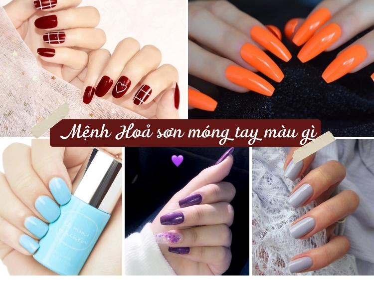 6 màu nail không thể hợp hơn cho ngày Tết