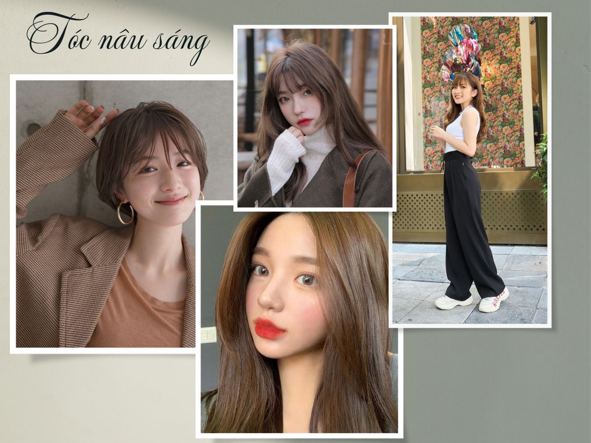 Gợi ý 10+ kiểu tóc màu nâu sáng đẹp hết nước chấm
