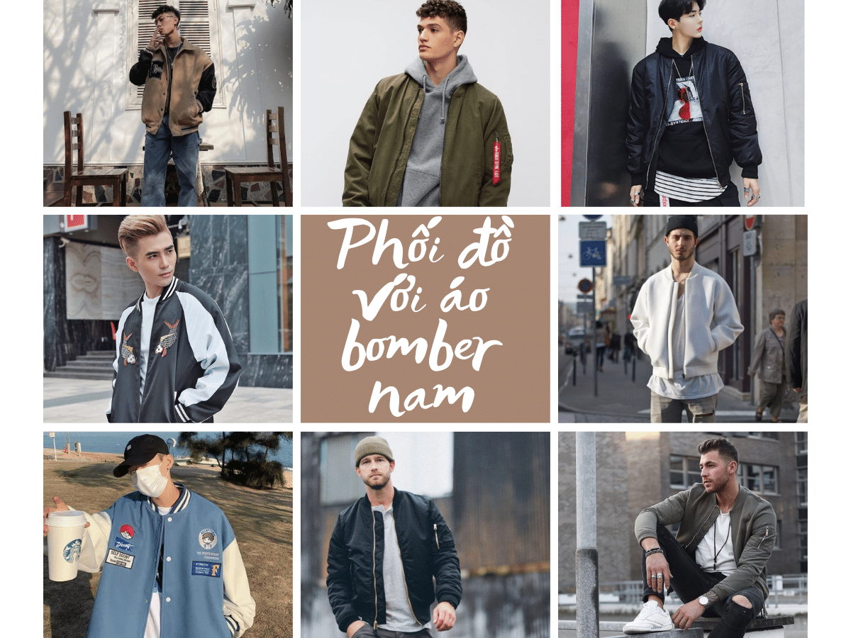 Phối đồ với áo bomber nam khiến nàng “mê như điếu đổ”