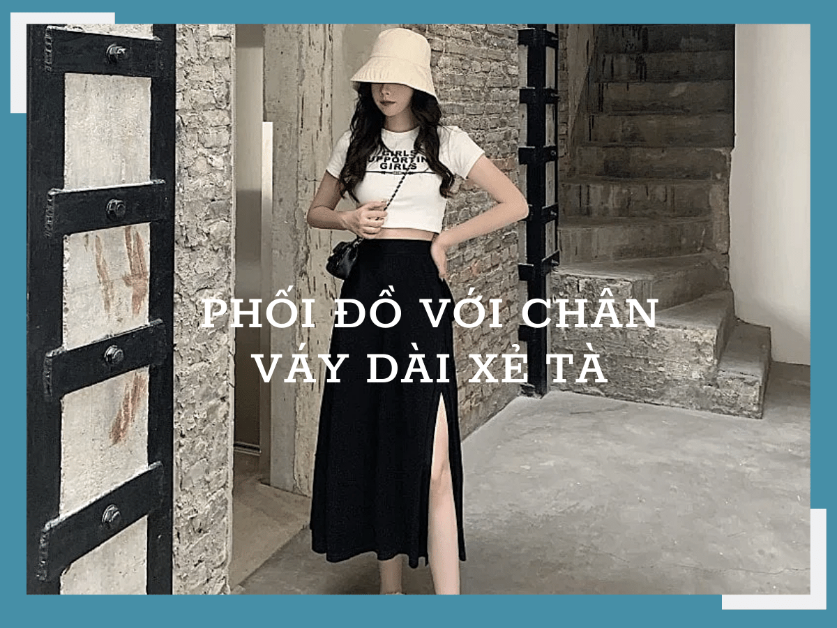 NGẠI GÌ KHÔNG THỬ chân váy jean dài xẻ tà thật ĐẸP và điệu đà