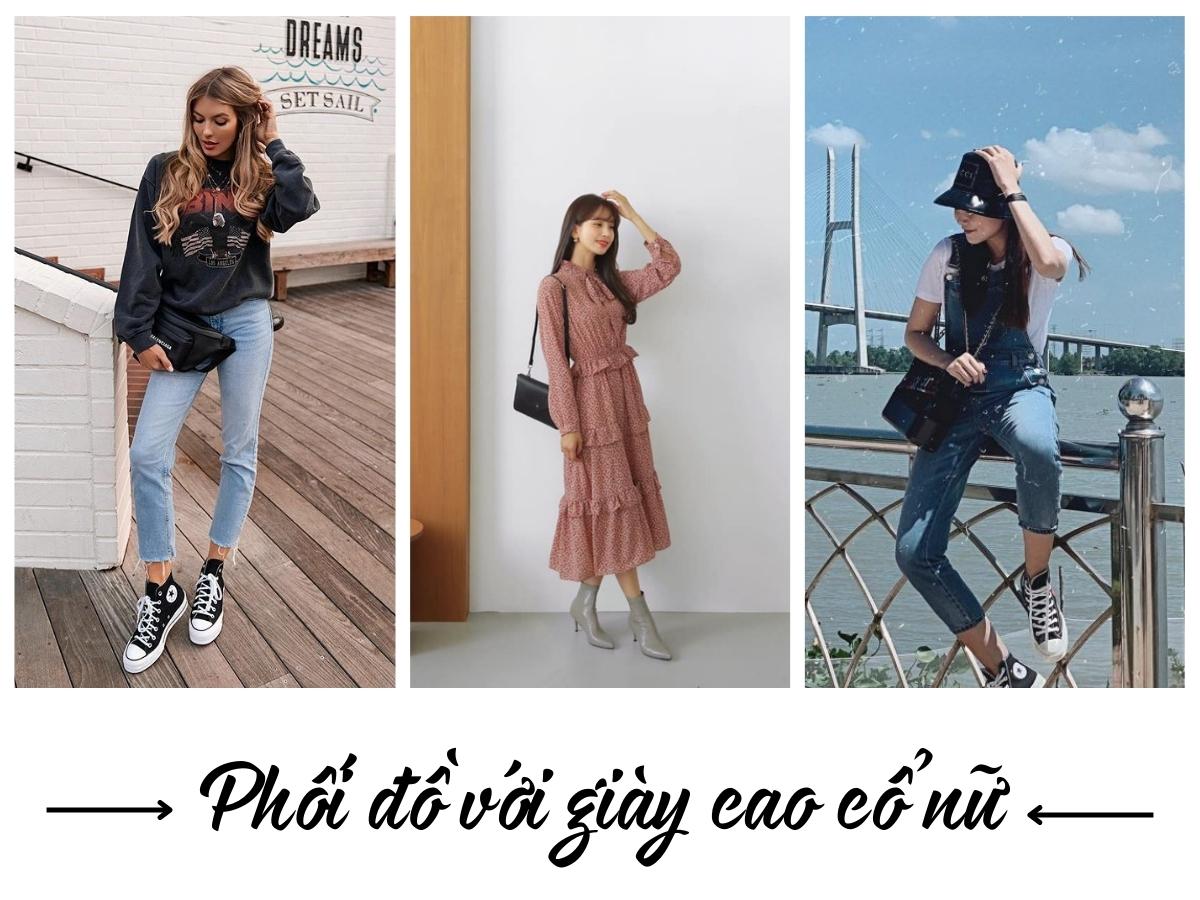 Bí kíp phối đồ với giày cao cổ nữ cực sành điệu và cá tính