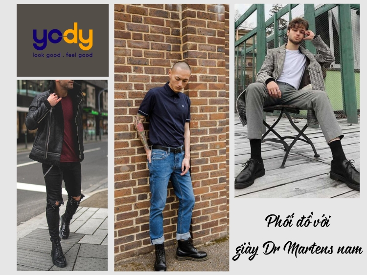 Mách khéo 9 TIP phối đồ với giày dr martens nam siêu ngầu