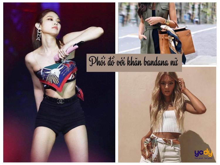 7 cách phối đồ với khăn bandana nữ cực chất như fashionista