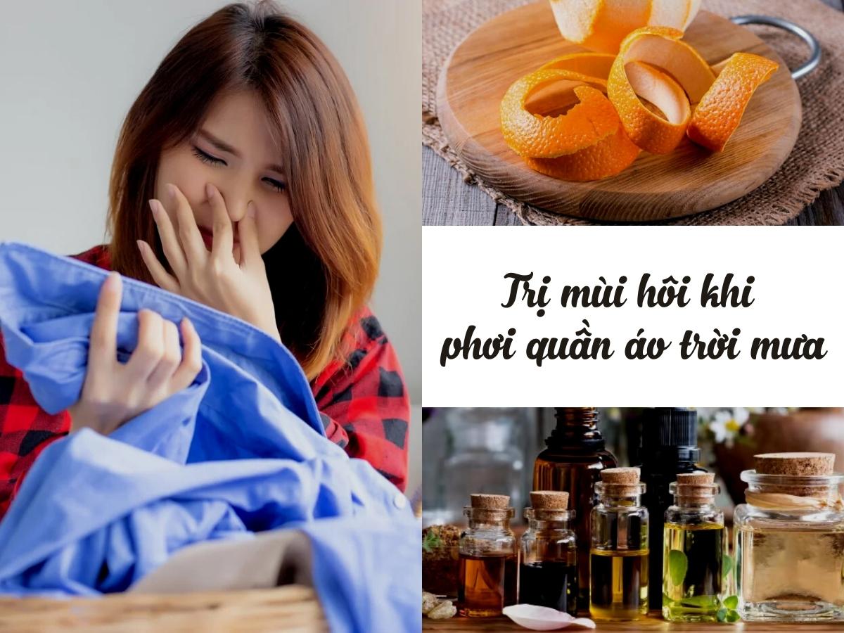 Bật mí 8 trị mùi hôi khi phơi quần áo trời mưa