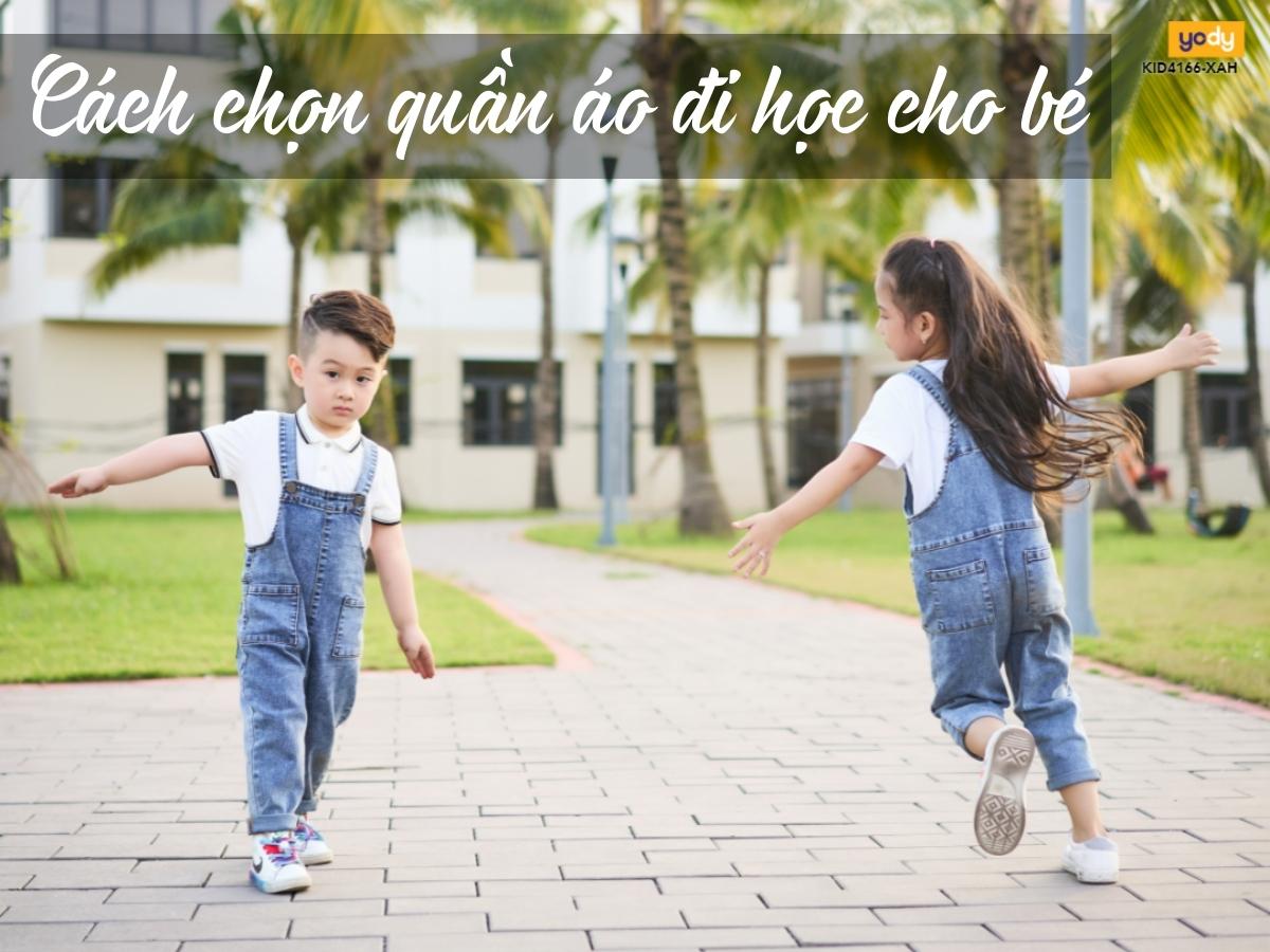Cách chọn quần áo đi học cho bé chuẩn style đến trường