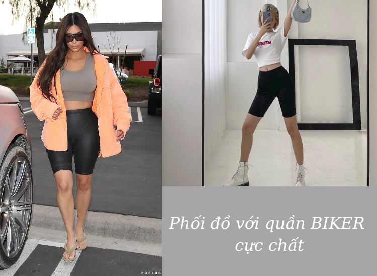 Bật mí các cách phối đồ với quần biker cực CHẤT