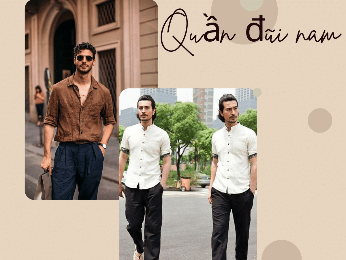Quần đũi nam - Cách phối đồ với quần đũi nam thời trang, lịch lãm