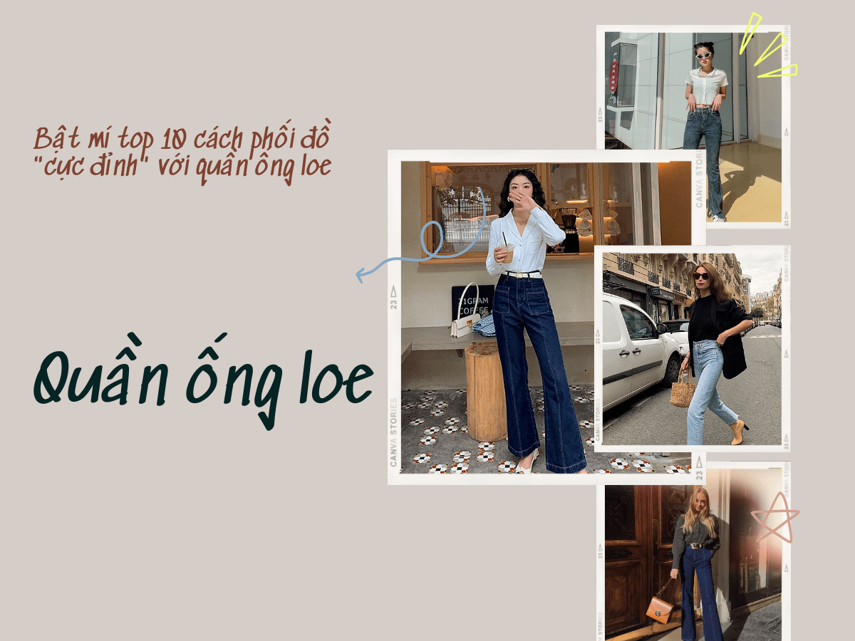 Quần ống loe mặc với áo gì? Top 8 cách phối đồ “cực đỉnh” bạn nên biết