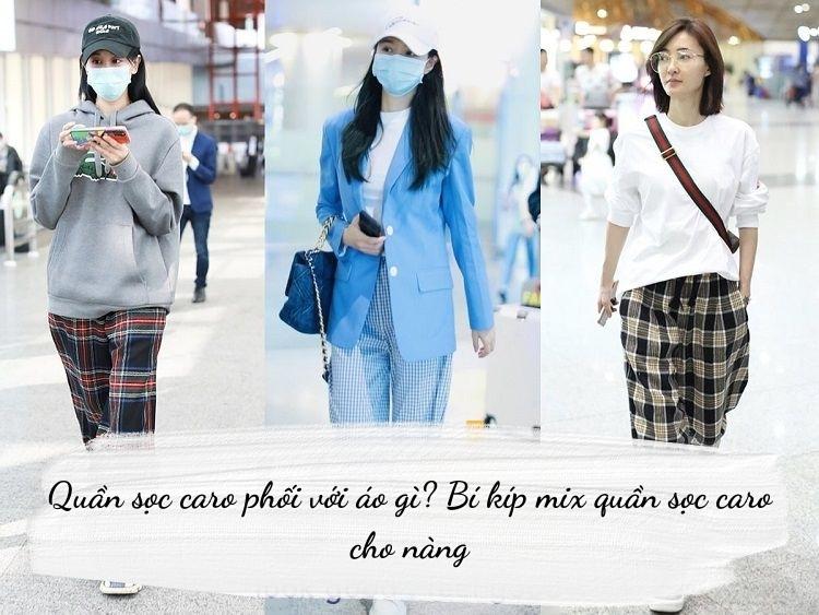 Quần sọc caro phối với áo gì? Bí kíp mix quần sọc caro nữ
