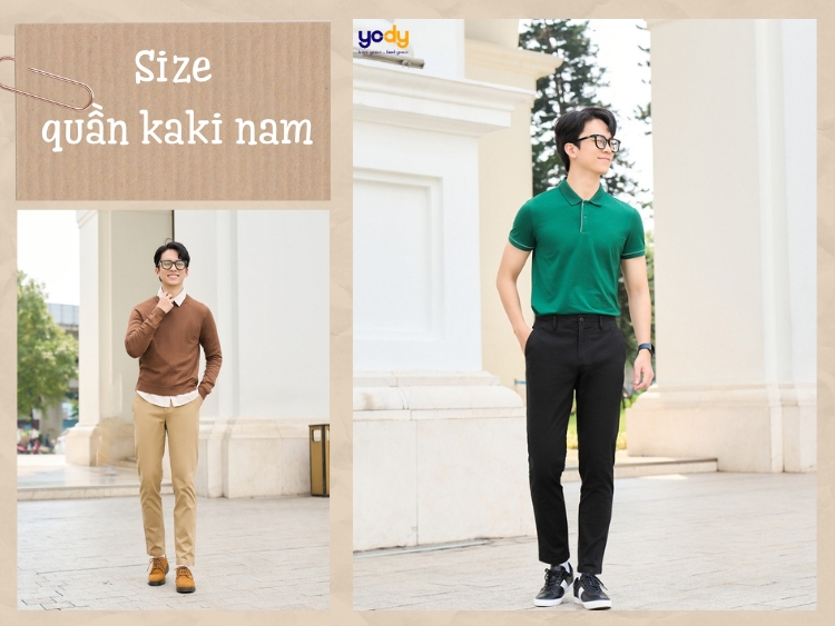 Cách chọn size quần kaki nam, bảng size quần kaki nam đầy đủ