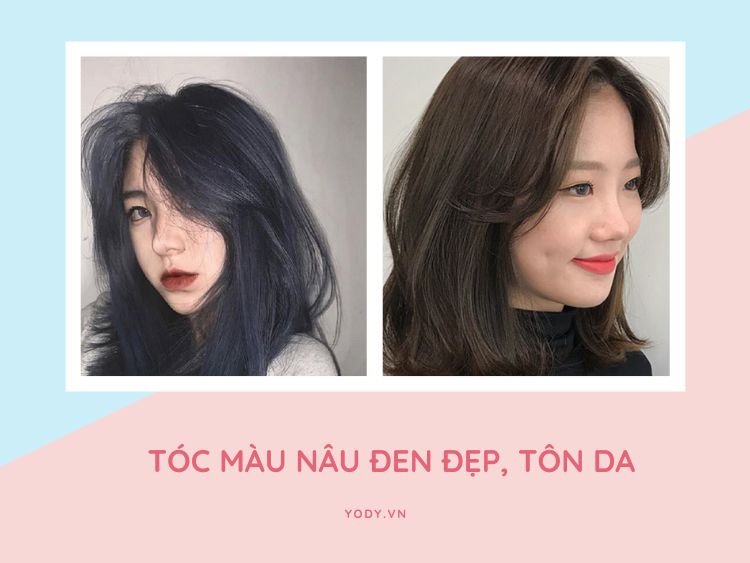 Album với hơn 100 ảnh của các loại màu nâu nhuộm tóc nữ - NEC