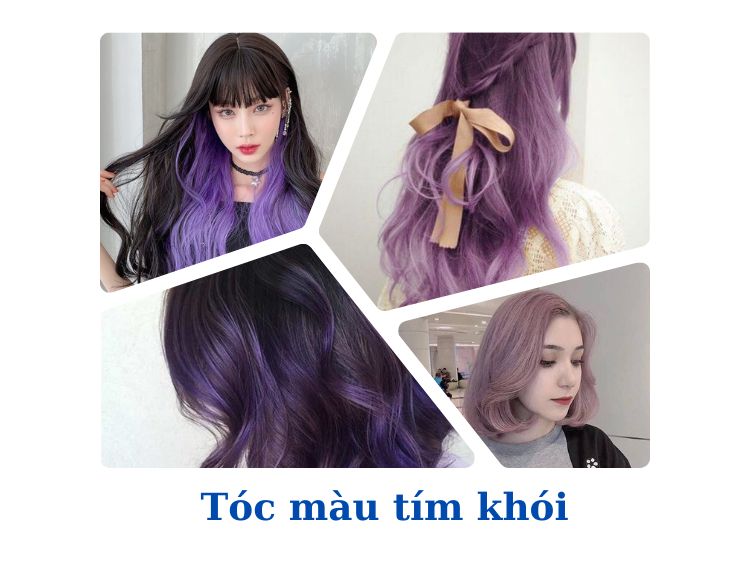 Thuốc nhuộm tóc màu Tím Khói - Lên Từ Nền Level 9 + Tặng Kèm Oxy Trợ Dưỡng  | Shopee Việt Nam