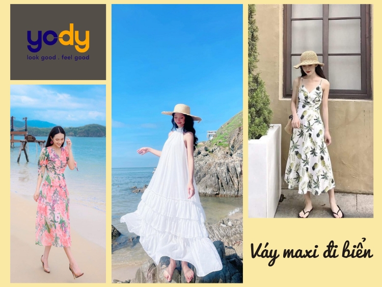 Lưu ngay 10+ mẫu váy maxi đi biển xinh đẹp trendy nhất 2024