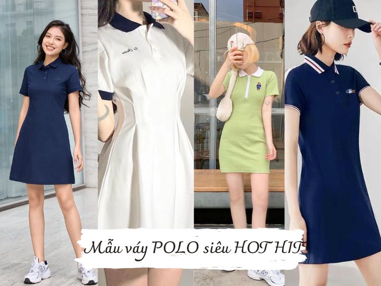 Váy Polo MLB in chữ NY  Cá Sấu 123