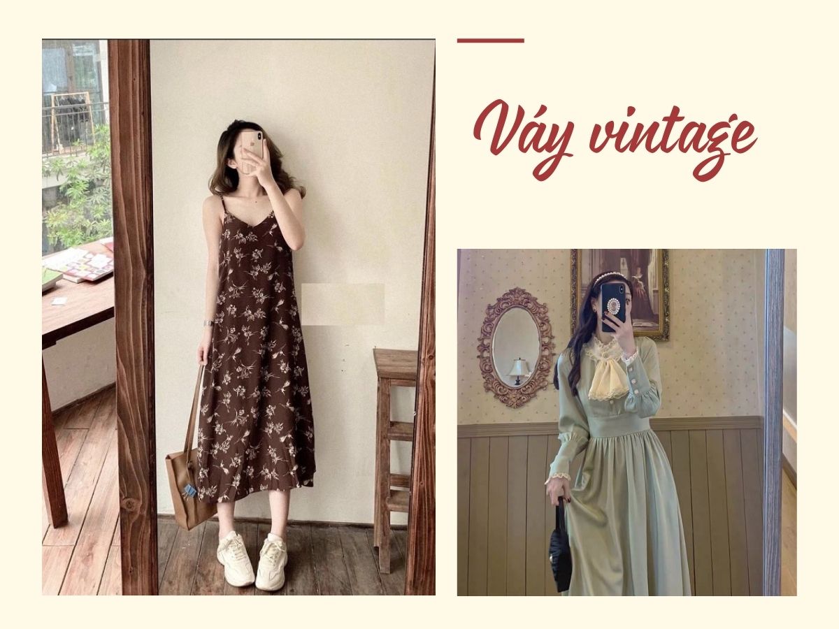 20+ mẫu váy vintage chuẩn cổ điển nhẹ nhàng mà quý phái