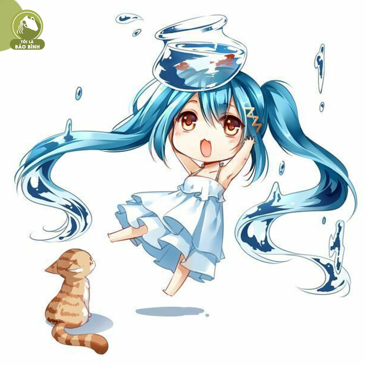 Gợi ý 99+ ảnh anime cung Bảo Bình nữ siêu đẹp và dễ thương