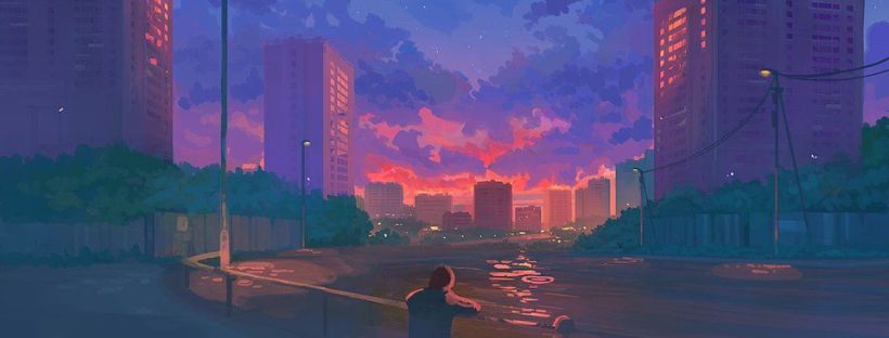 Ảnh bìa facebook đẹp anime