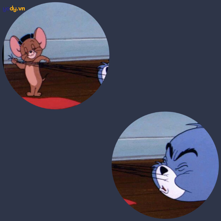 Hình ảnh đại diện hài cho cặp đôi Tom và Jerry