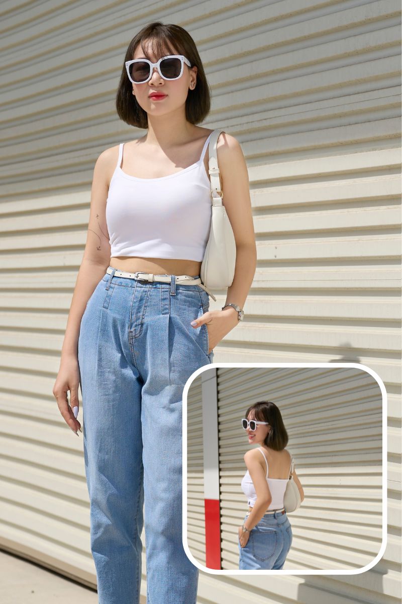 Áo Hai Dây Co Giãn Thoáng Mát