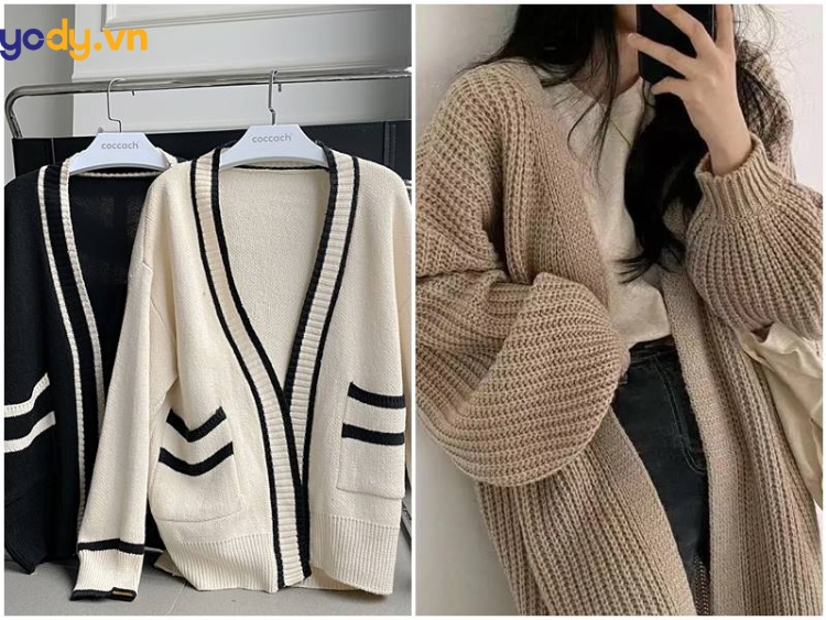 Áo khoác Cardigan nữ Hàn Quốc Oversize