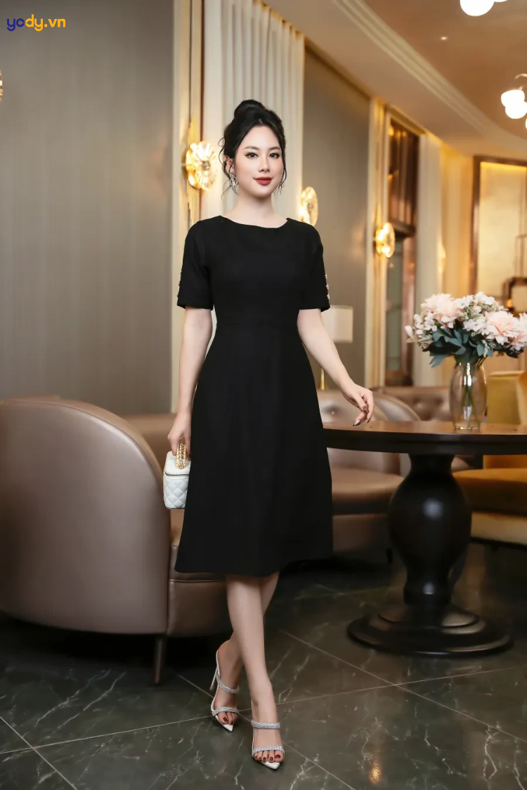 Váy đầm công chúa liền thân dáng chữ A chất thô tơ màu xanh ghi tay bồng váy  thiết kế cao cấp . !!! | Shopee Việt Nam