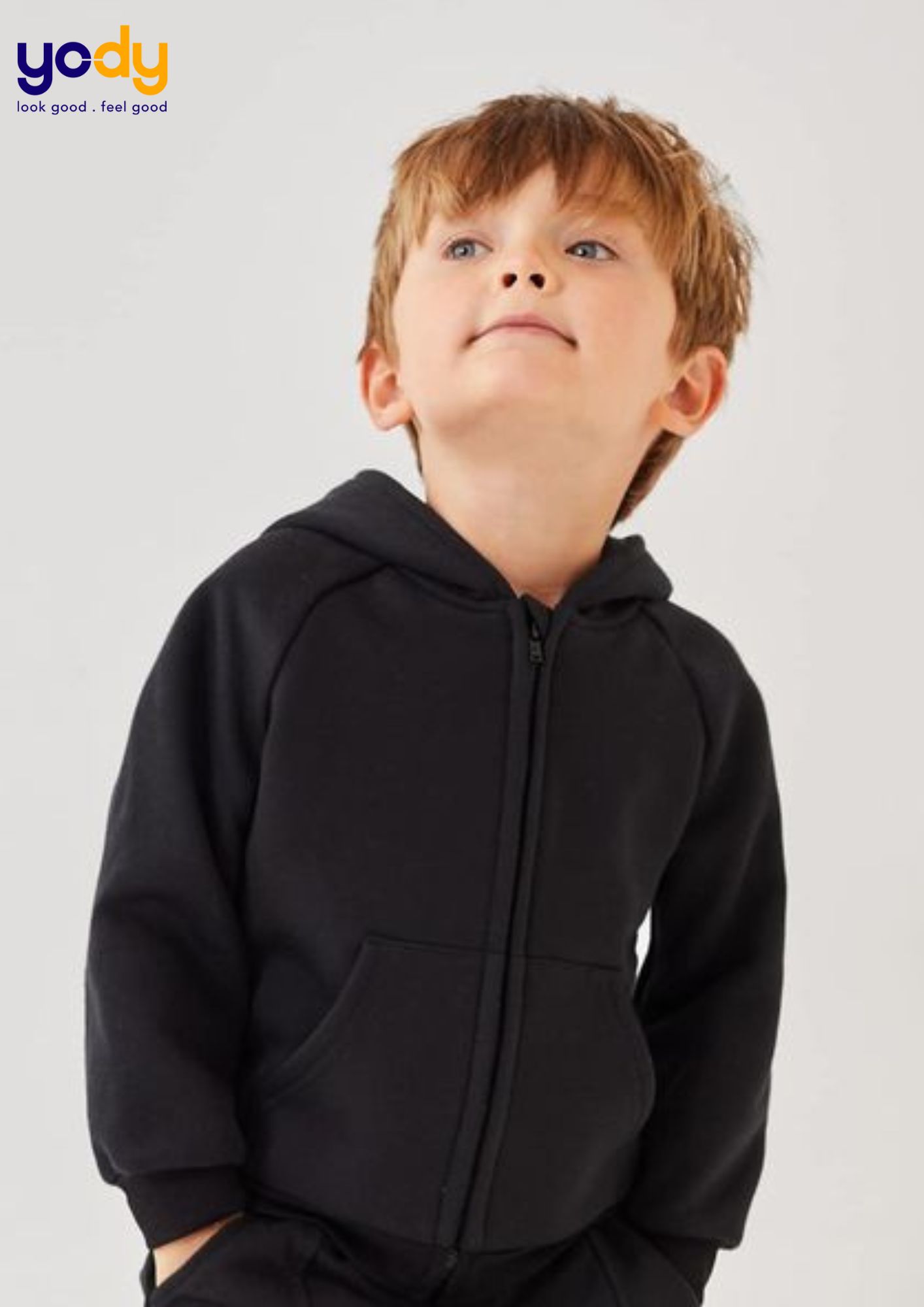 Áo hoodie trẻ em có zip