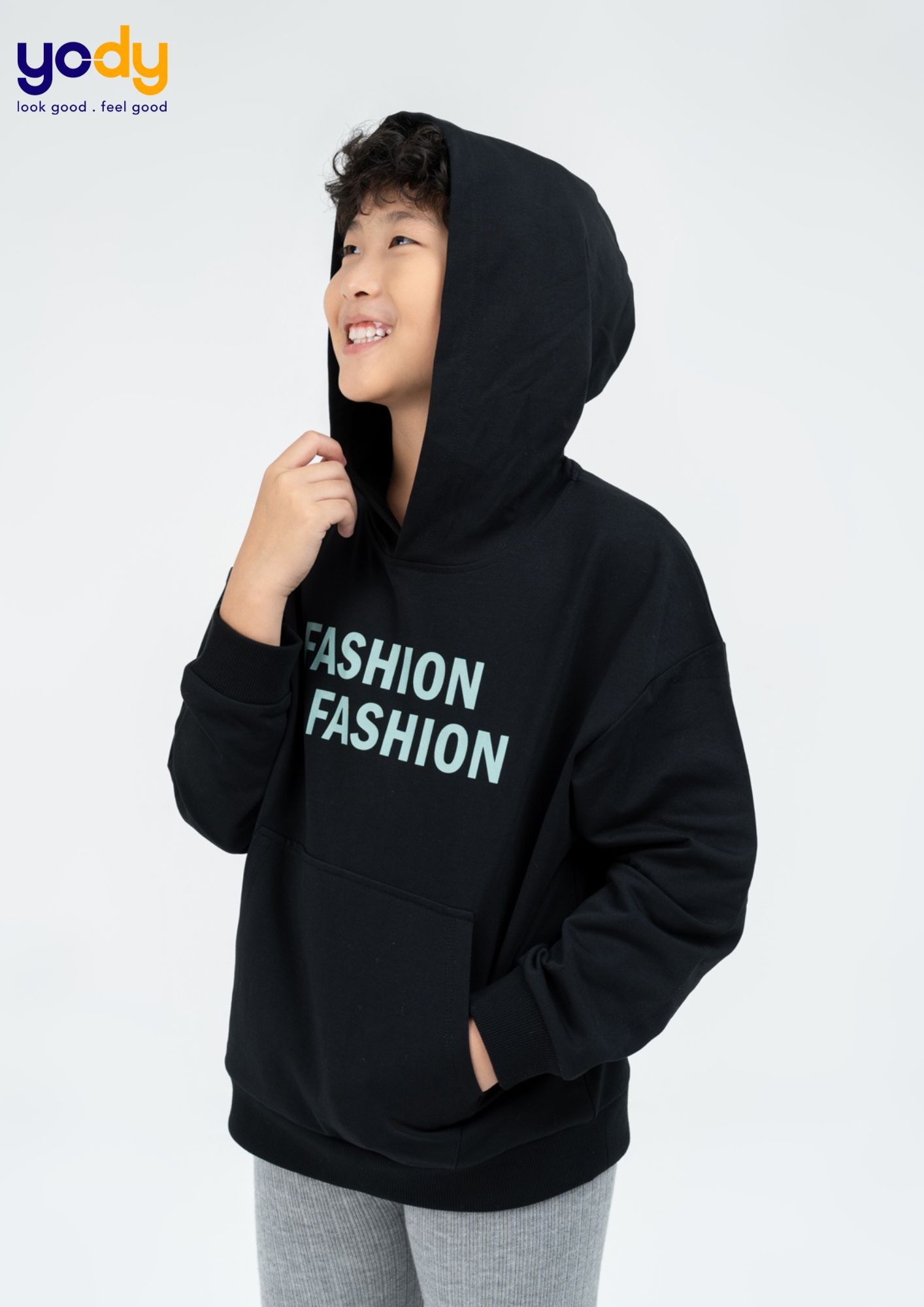 Áo nỉ hoodie trẻ em basic