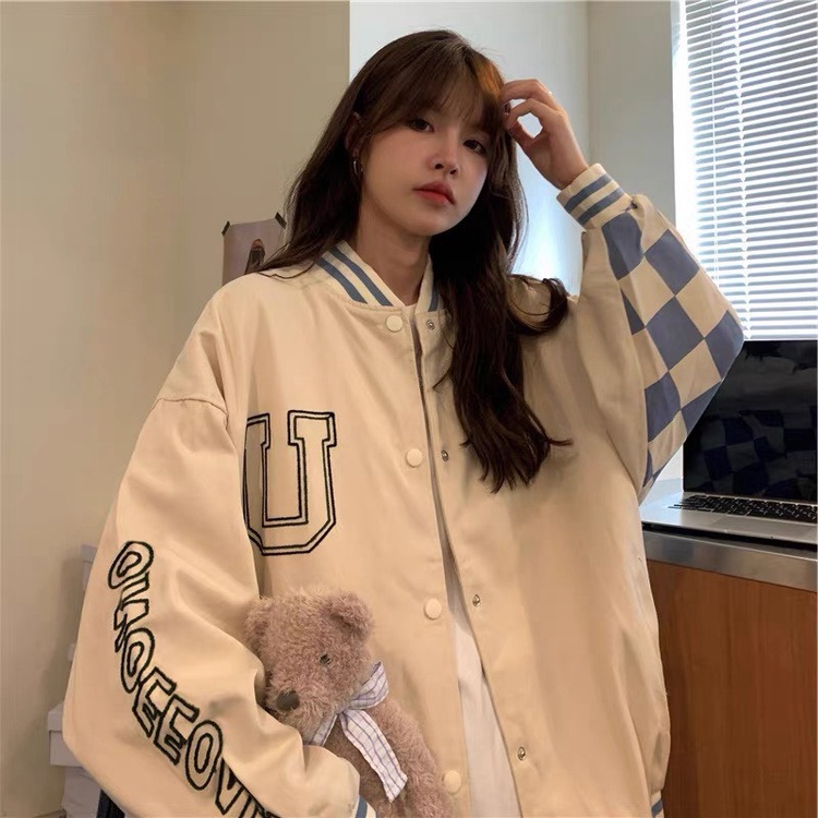 áo khoác bomber nữ form rộng