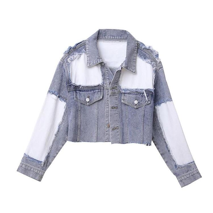 áo khoác jean nữ croptop
