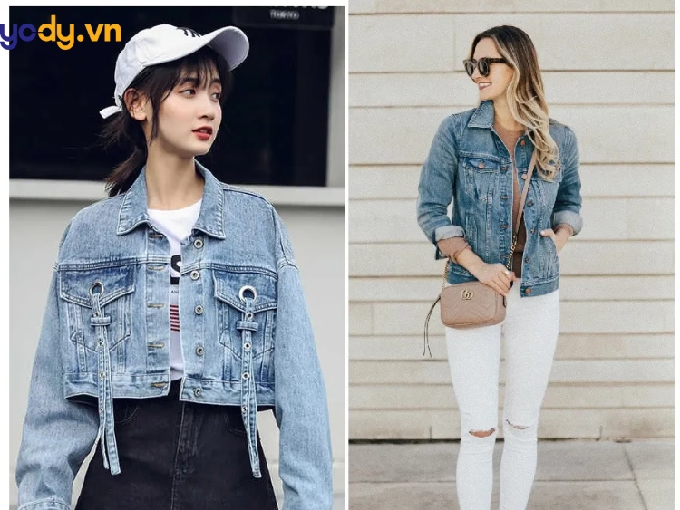 Chọn áo khoác jean form rộng phù hợp