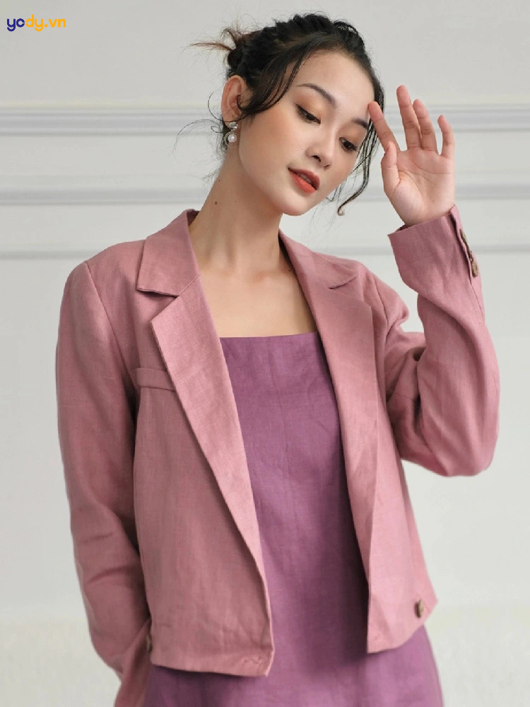 Áo blazer nữ tay ngắn KAMONG phong cách công sở nhiều màu, nhiều size A137  | Shopee Việt Nam