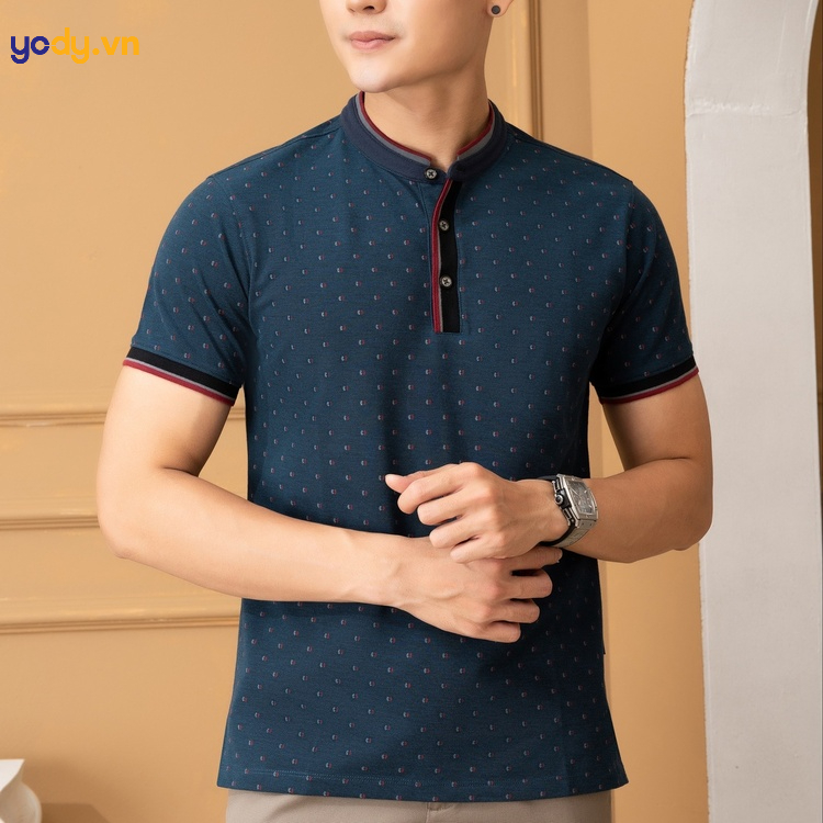 mẫu áo polo cổ trụ