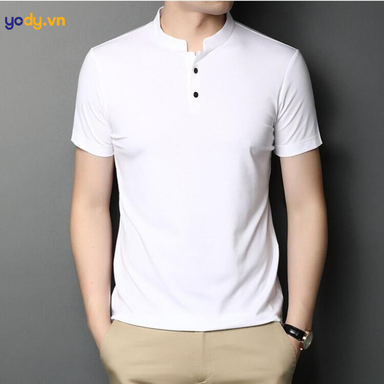 mẫu áo polo cổ trụ