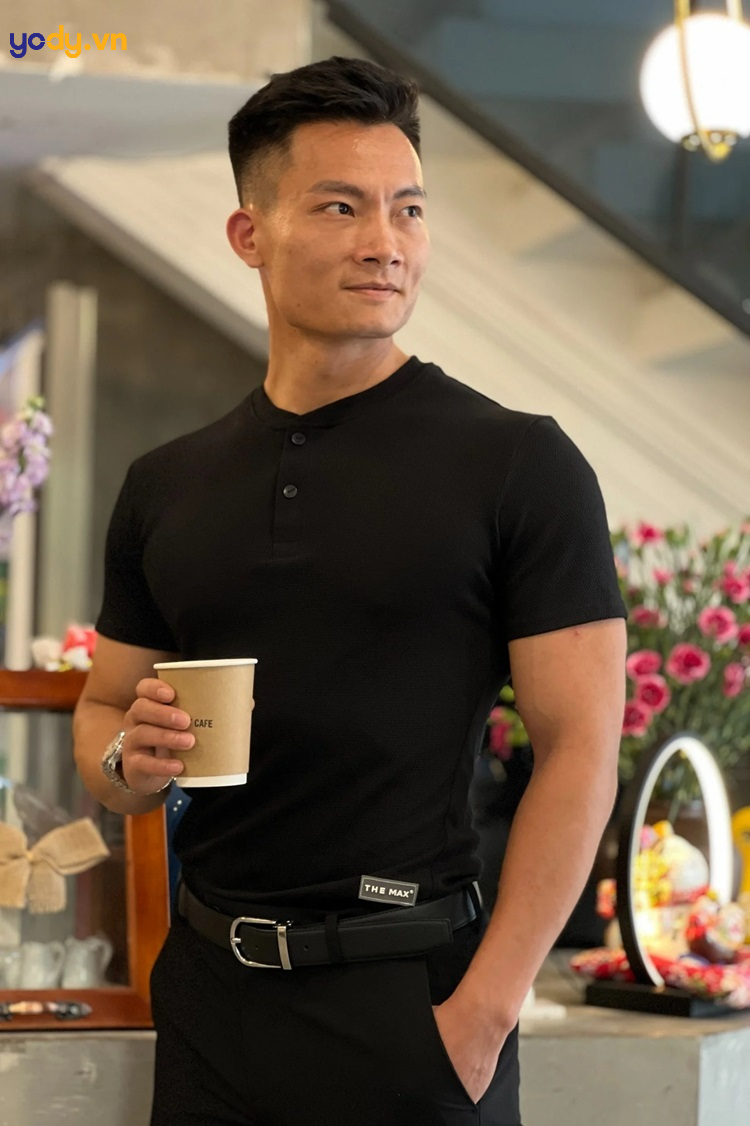 mẫu áo polo cổ trụ