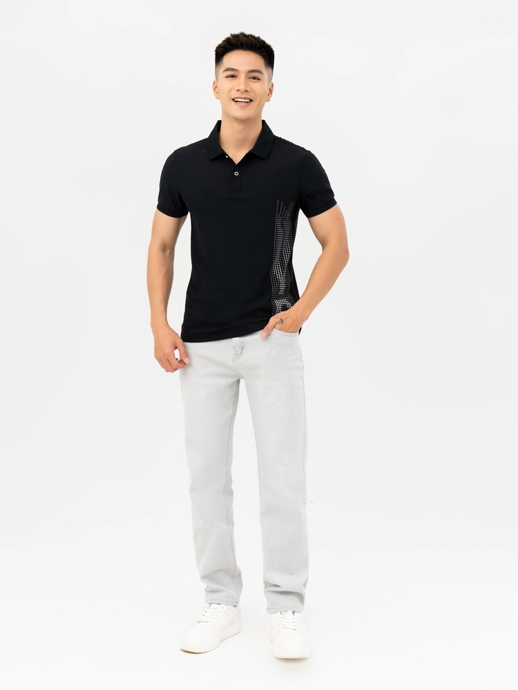áo polo đen