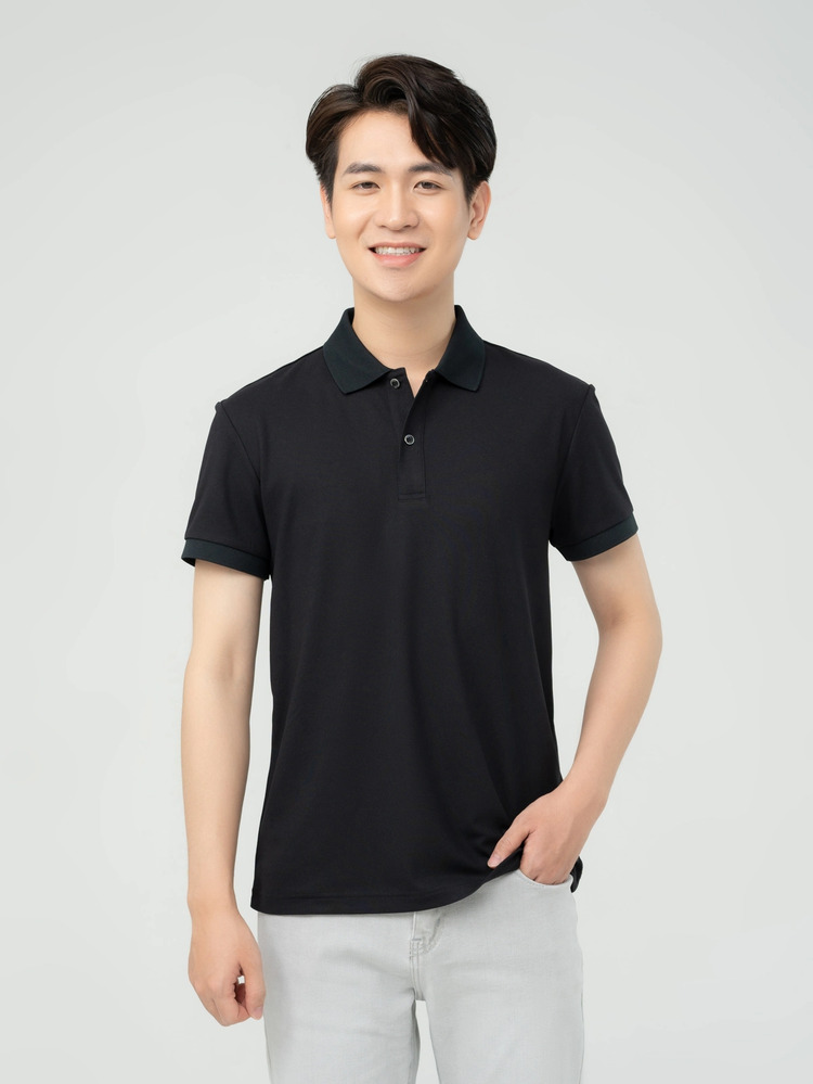 áo polo đen