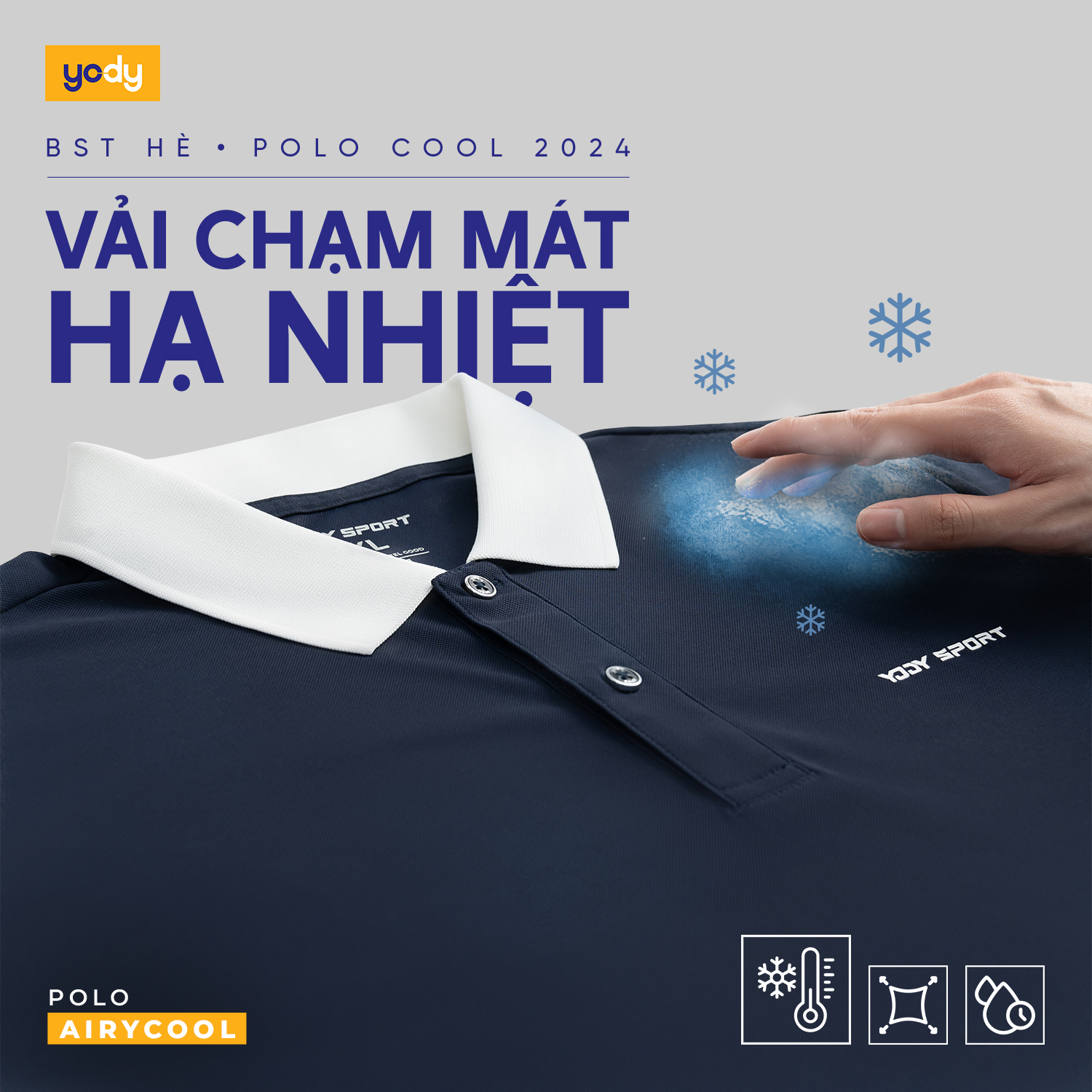 Áo Polo Thể Thao Nữ Airycool Điều Hoà Phối Lé Nổi Bật