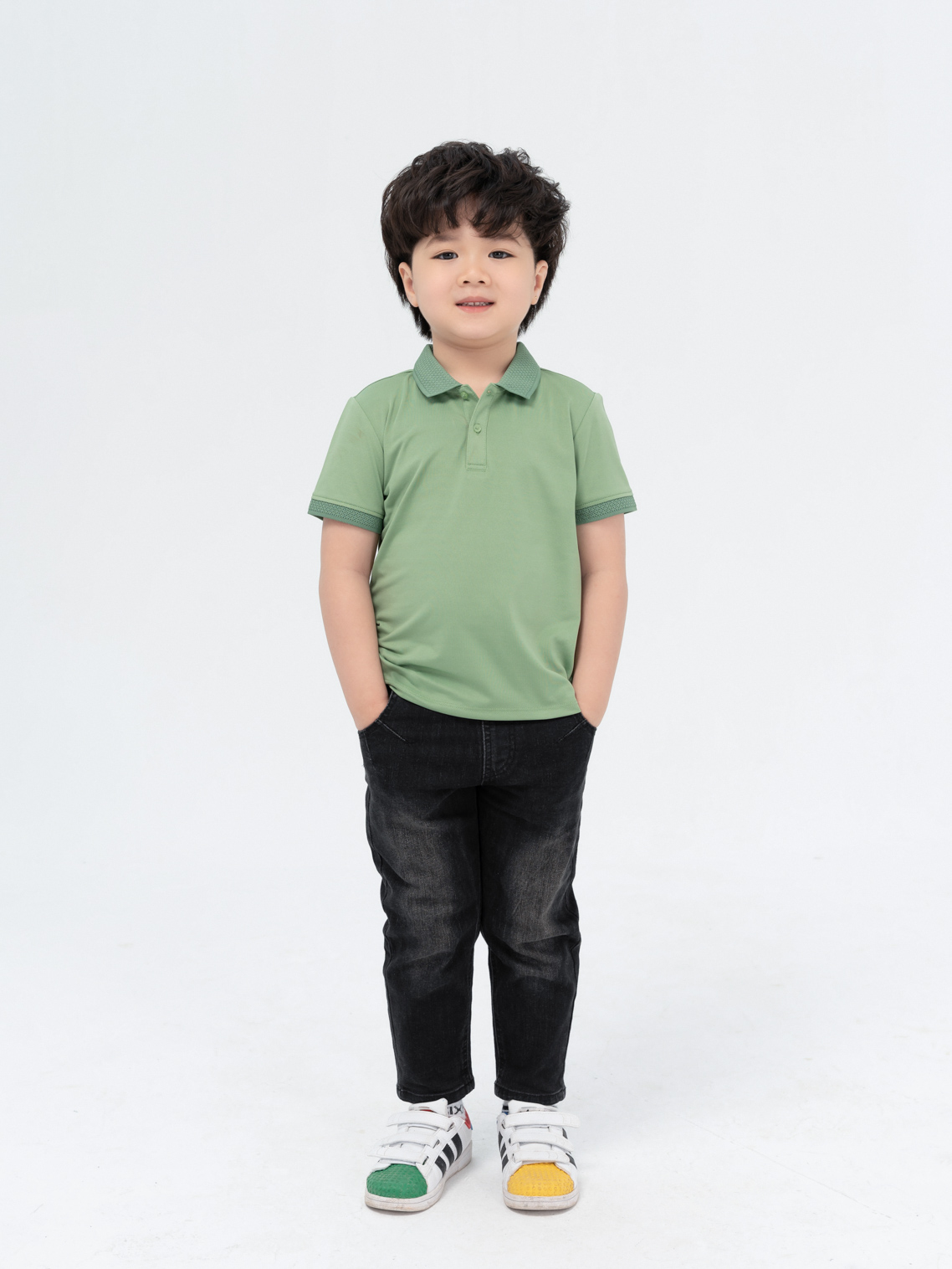 Áo Polo Trẻ Em Coolmax Siêu Mát Phối Bo