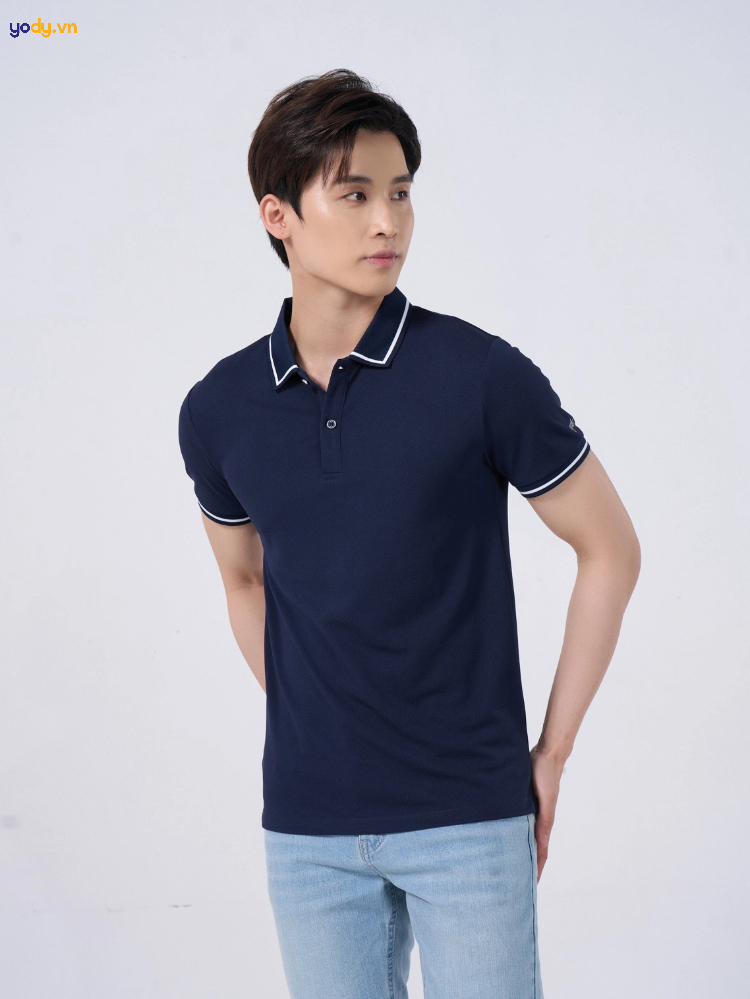 Áo polo xanh navy