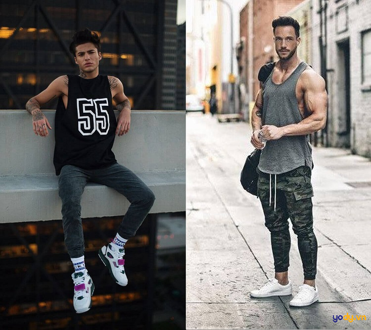 áo sát nách nam