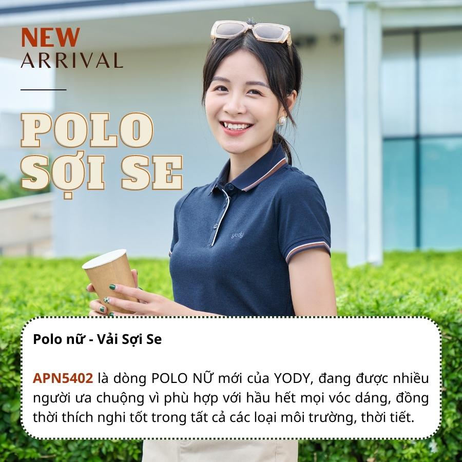 Áo Polo Nữ Sợi Se Phối Nẹp