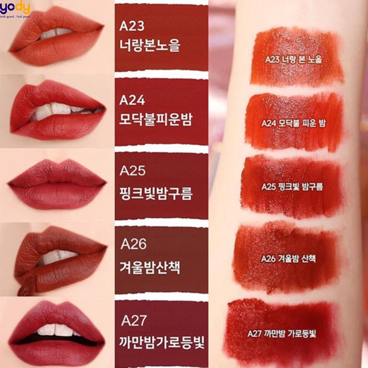 bảng màu son black rouge