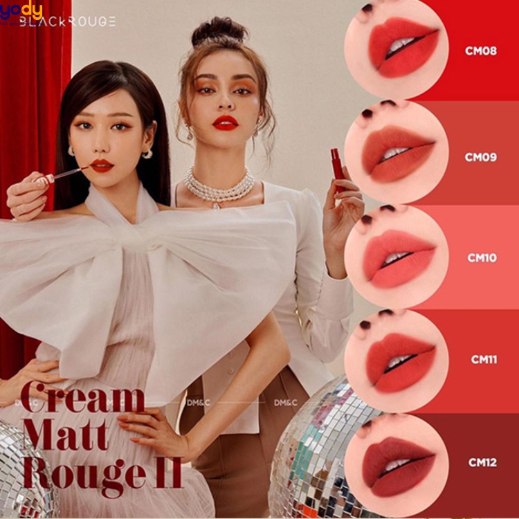 bảng màu son black rouge