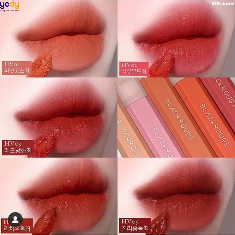 bảng màu son black rouge