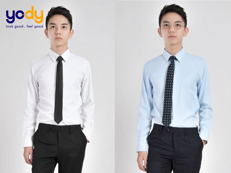 Phối cà vạt với áo sơ mi nam thanh lịch