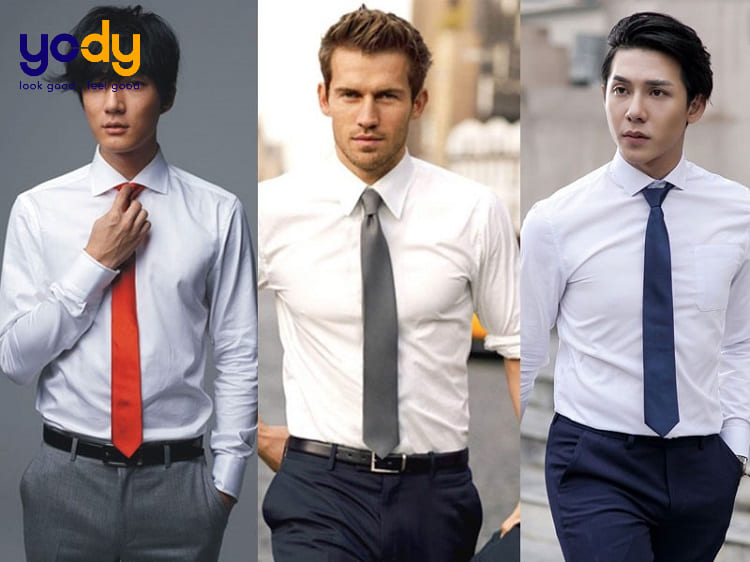 Phối đồ với cà vạt nhẹ nhàng, thanh lịch