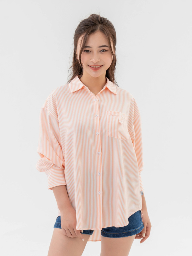 các kiểu áo sơ mi nữ dài tay đẹp
