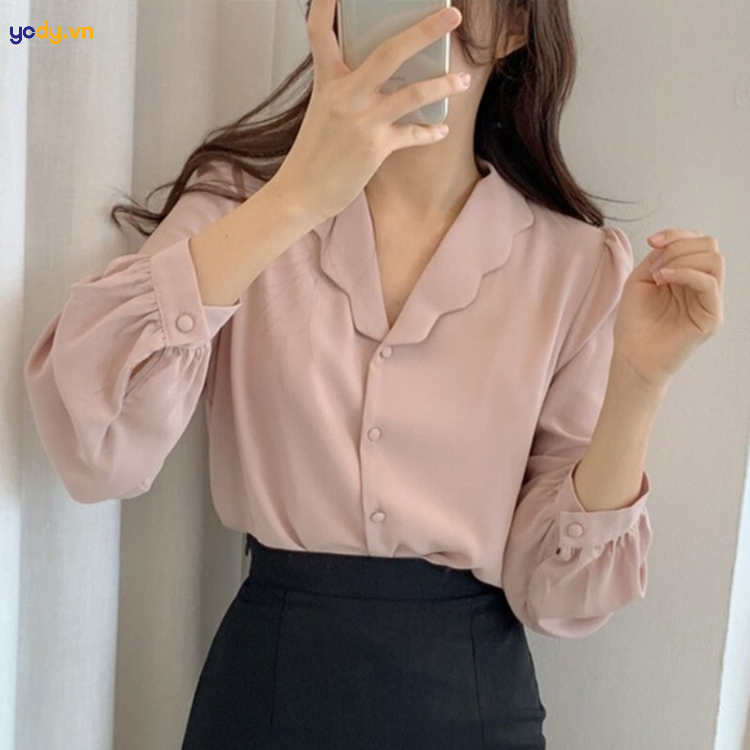 Áo sơ mi cổ thủ thư