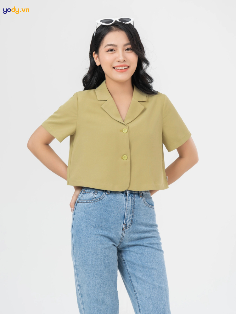 Áo sơ mi croptop